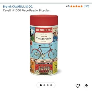 Cavallini & Co. Vintage Bicycle Puzzle